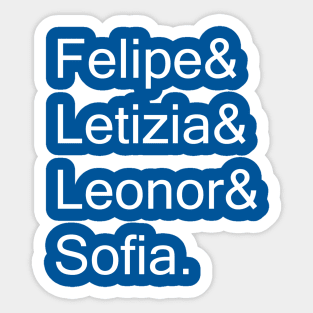 Spanish Royal Family Sticker